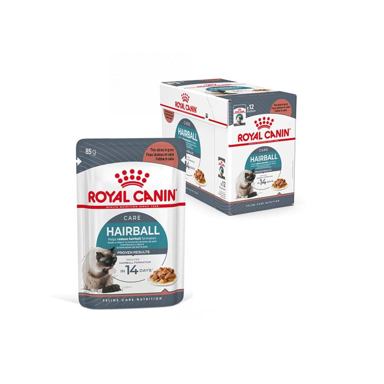 Royal Canin Adult Hairbal Care Gravy Salsa Wet Cat Food Pouches, 10.19 (Pack of 12)