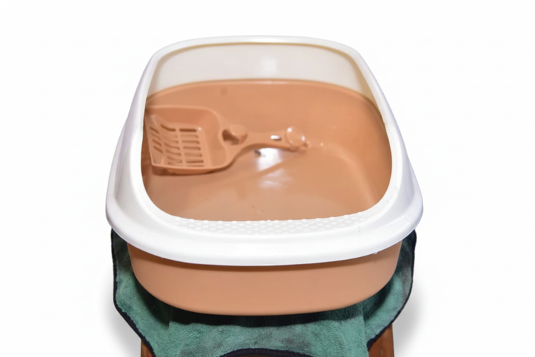 Premium Open Cat Litter Tray with Matching Scoop – Durable & Easy to Clean
