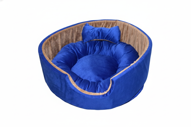Premium Woven Cotton Rope Pet Bed Basket for Cats & Dogs - Cozy Sleeping Nest