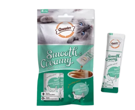 Gnawlers Smooth & Creamy Cat Treat Chicken & Liver