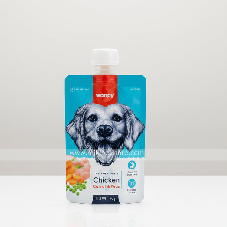 Wanpy Wet Dog Food - Chicken, Carrot & Peas