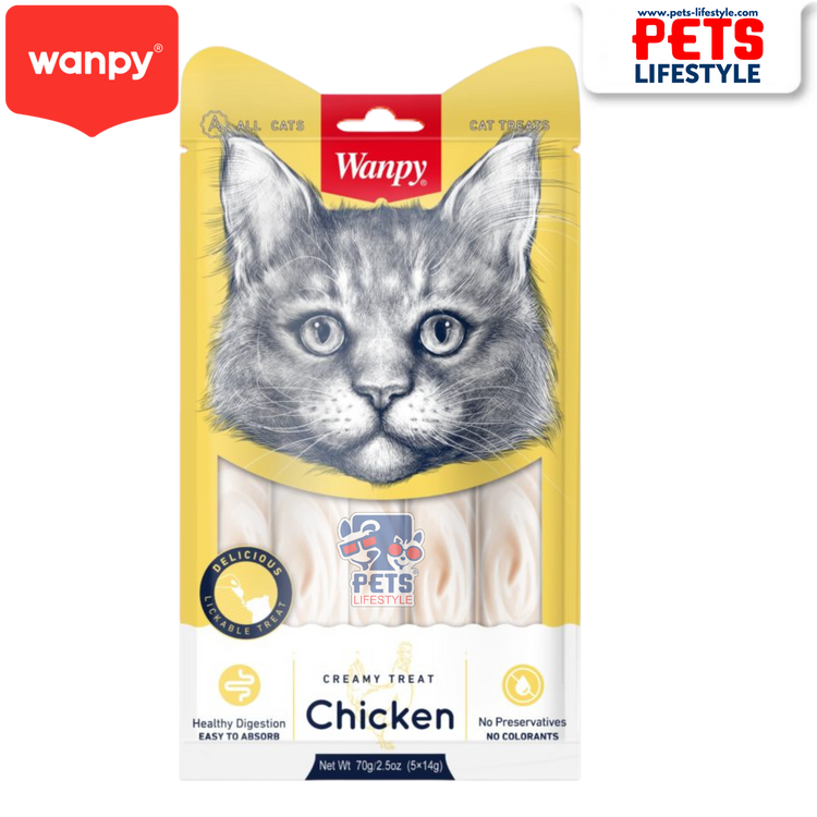Wanpy Creamy Treat (25 Tubes) - Chicken