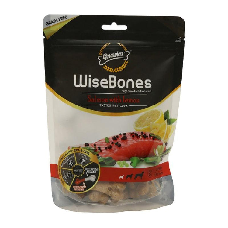 Gnawlers Wisebone Salmon with Lemon