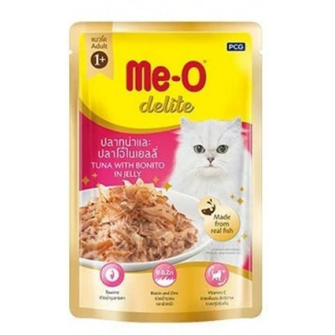 Me-O Delite Wet Cat Food (Adult) - Tuna with Bonito in Jelly