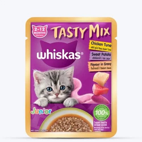 Whiskas Kitten Chicken Tuna Sweet Potato Flavour in Gravy