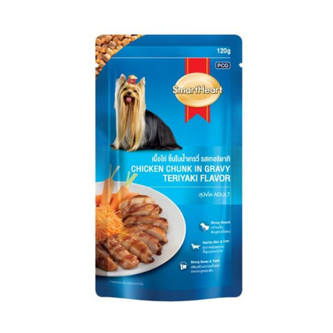 SmartHeart Adult Wet Dog Food - Chicken Chunk in Gravy Teriyaki