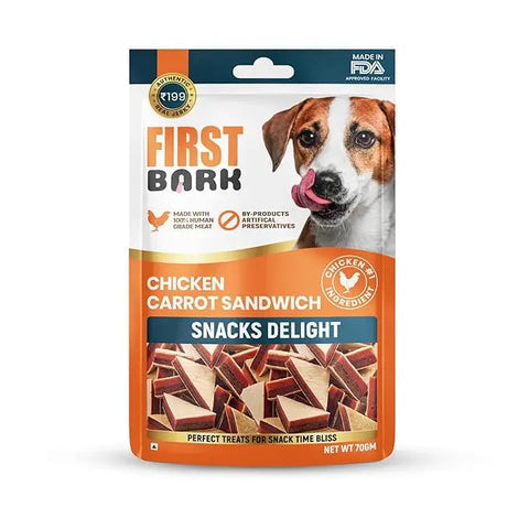 First Bark Chicken Carrot Sandwich