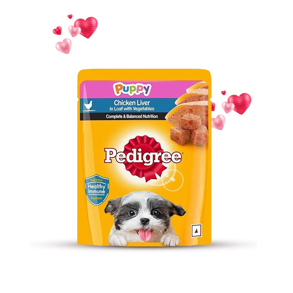 Pedigree Adult Chicken, Grilled Liver Flavour Loaf with Vegetables