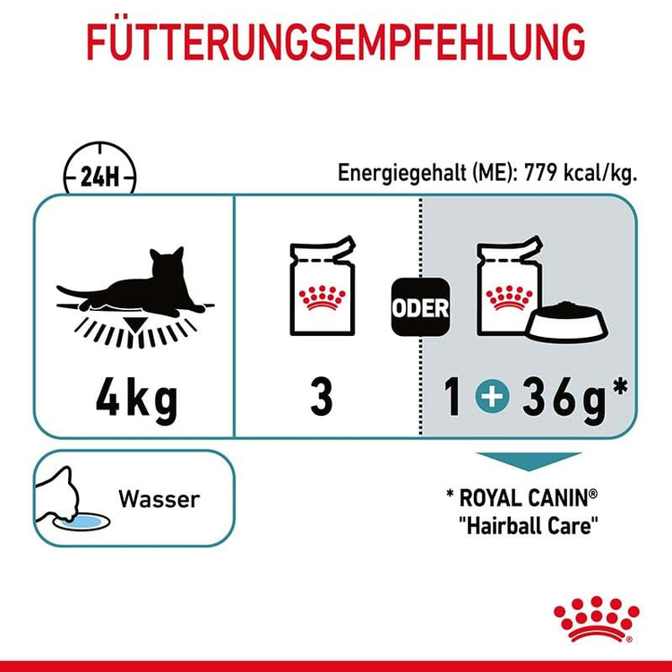 Royal Canin Adult Hairbal Care Gravy Salsa Wet Cat Food Pouches, 10.19 (Pack of 12)