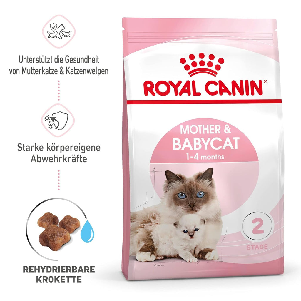 Royal Canin Mother & Baby Dry Cat Food, Meat Flavor, 2000G, 1 Count