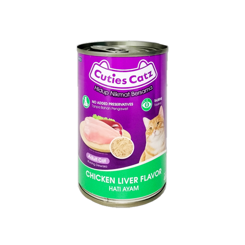 Cuties Catz Wet Cat Food - Chicken Liver Flavor