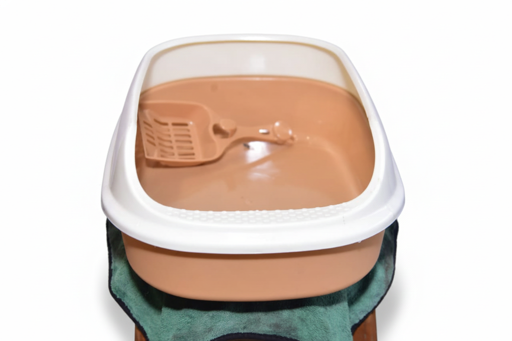 Premium Open Cat Litter Tray with Matching Scoop – Durable & Easy to Clean