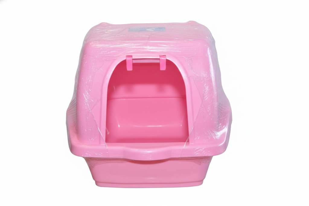 Anti-Tracking Cat Litter Tray with Detachable Shield & Scoop