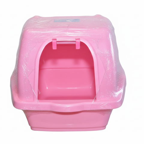 Anti-Tracking Cat Litter Tray with Detachable Shield & Scoop