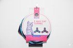Rainbow 3-Way Cat Tunnel – Collapsible Interactive Play Tube with Peephole