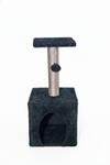 Plush Cat Tree with Scratching Post, Play Ball & Cozy Hideaway Box
