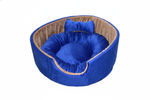 Premium Woven Cotton Rope Pet Bed Basket for Cats & Dogs - Cozy Sleeping Nest