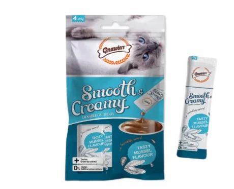 Gnawlers Smooth & Creamy Cat Treat Mussel