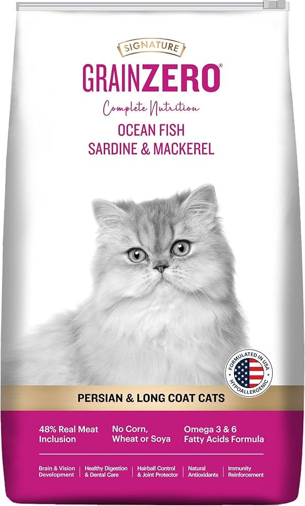 Grain zero persian & long coat cat