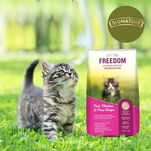Freedom mother kitten starter-fish, chicken & peas recipe