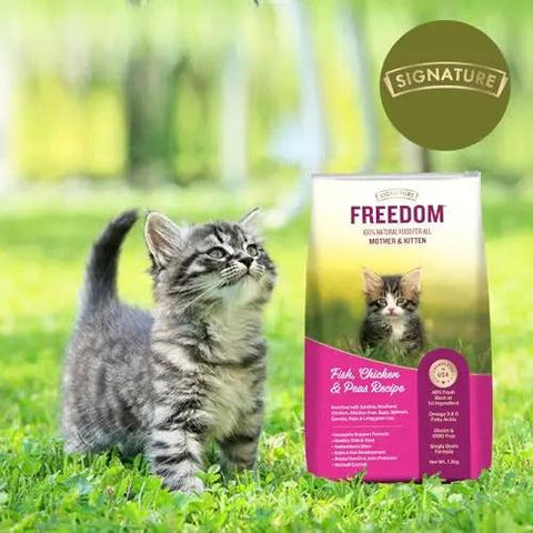 Freedom mother kitten starter-fish, chicken & peas recipe
