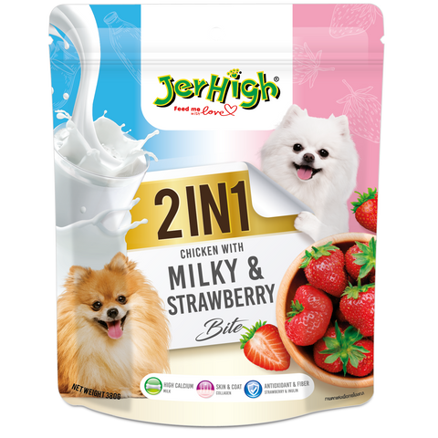 JerHigh Soft Snacks 2in1 - Milky & Strawberry Bite