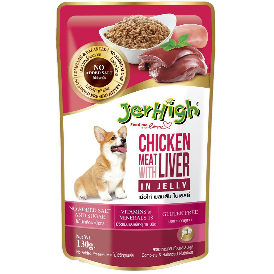 JerHigh Wet Food (Jelly) - Chicken Liver