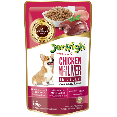 JerHigh Wet Food (Jelly) - Chicken Liver
