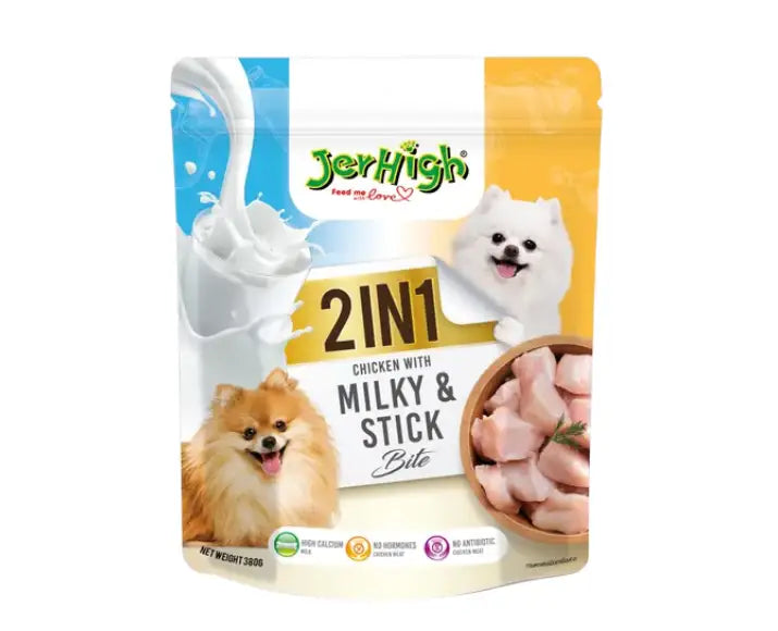 JerHigh Soft Snacks 2in1 Milky & Stick Bite