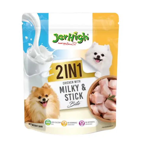 JerHigh Soft Snacks 2in1 Milky & Stick Bite