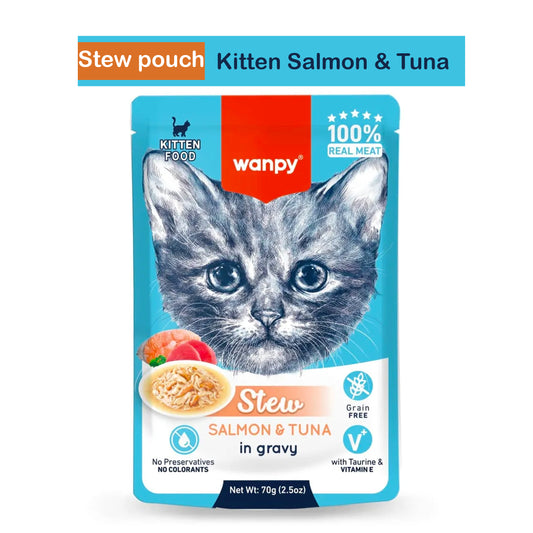 Wanpy Wet Cat Food - Salmon & Tuna