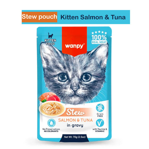 Wanpy Wet Cat Food - Salmon & Tuna