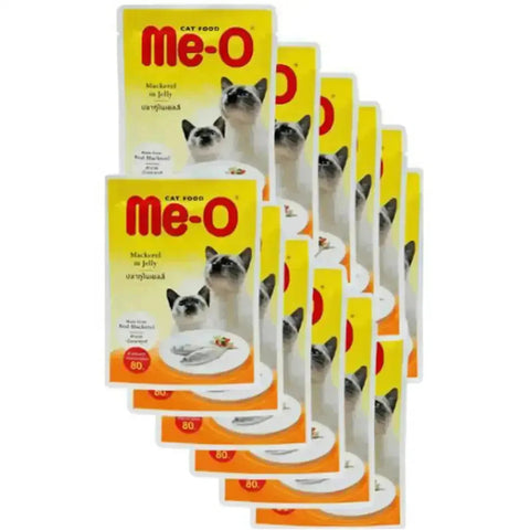 Me-O Wet Cat Food Pouch - Mackerel in Jelly