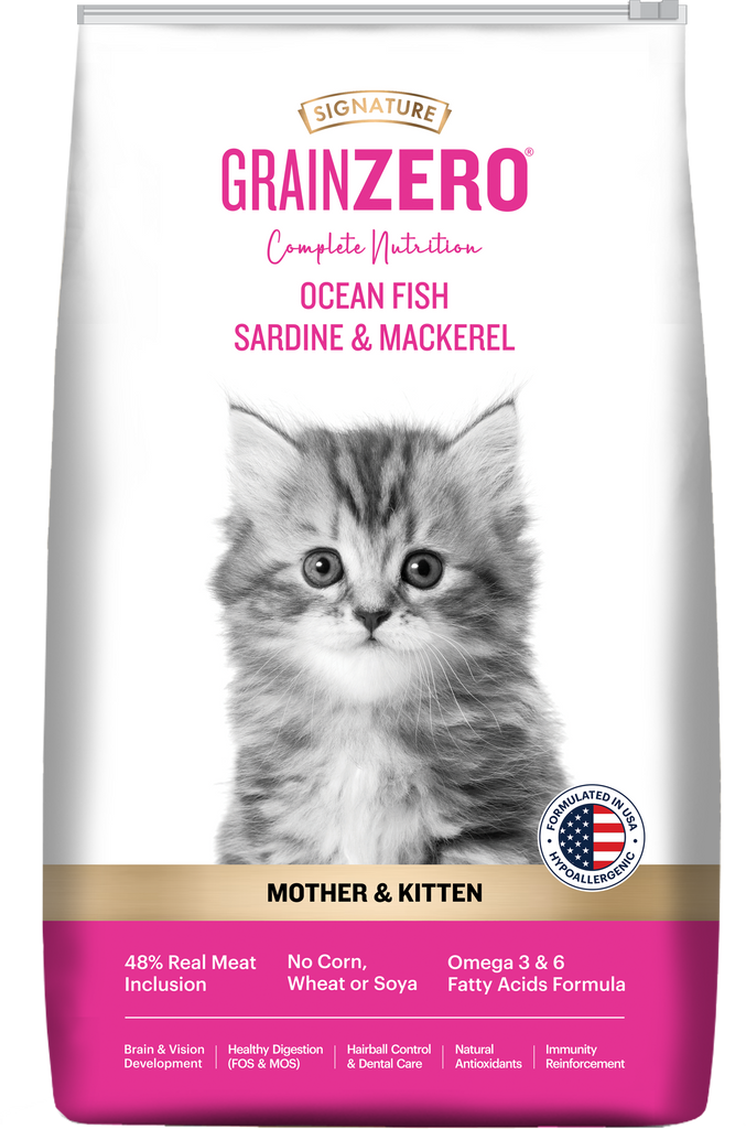 Signature Grain Zero Starter Mother & Kitten Ocean Fish