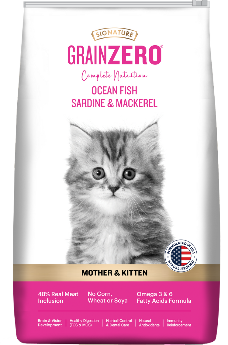 Signature Grain Zero Starter Mother & Kitten Ocean Fish