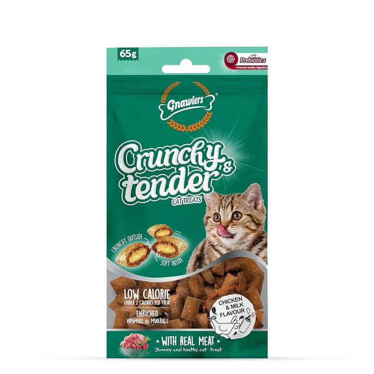 Gnawlers Crunchy Trends Cat Treat Chicken & Milk