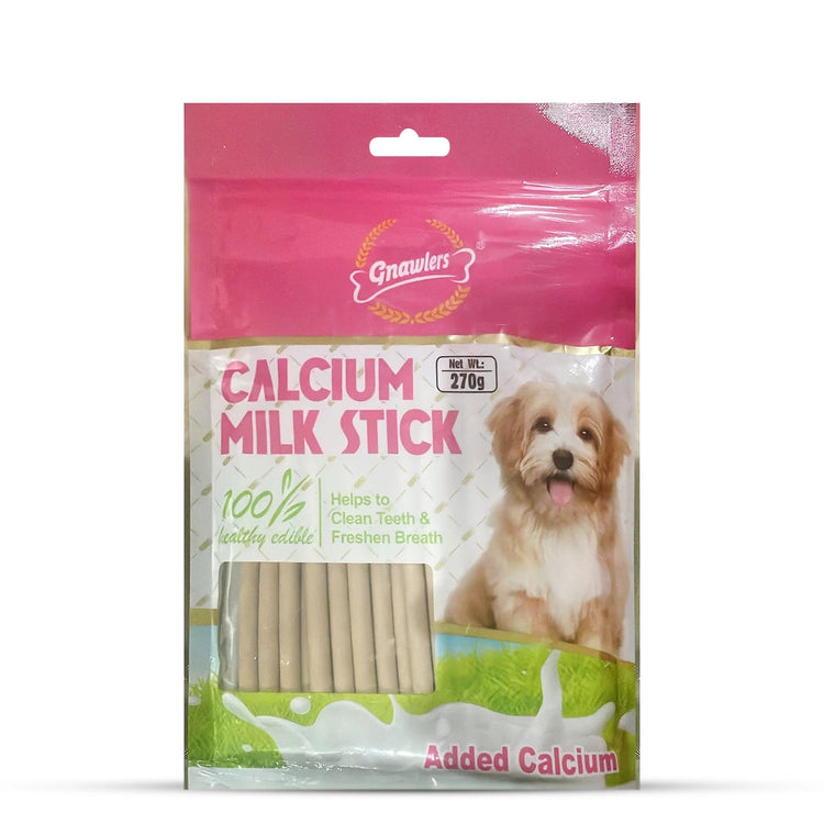 Gnawlers Calcium Sticks Milk Flavour