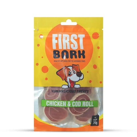 First Bark Chicken & Cod Roll