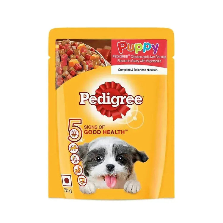 Pedigree Adult Chicken, Liver & Vegetables Chunks in Gravy Wet Dog Food