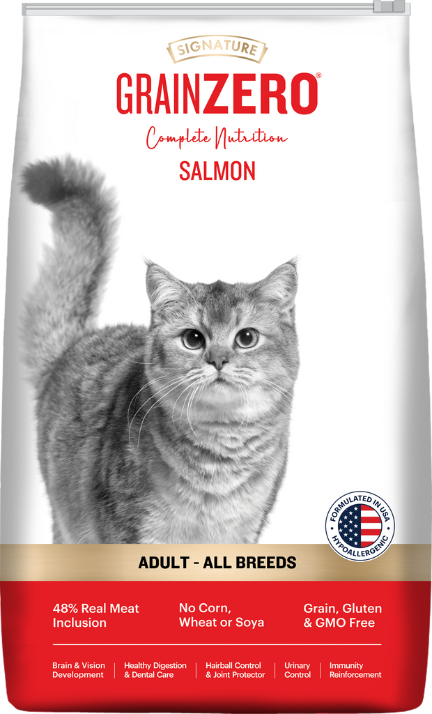 Signature Grain Zero Adult All Breed Cat Salmon