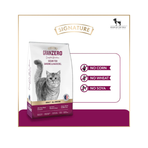 Grain Zero Ocean Fish, Sardine, and Mackerel Adult Dry Cat Food 1.2kg