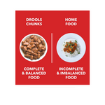 Drools Puppy Wet Dog Food, Real Chicken and Chicken Liver Chunks in Gravy,10 Pouches + 2 Pouches Free (12 x 60g)