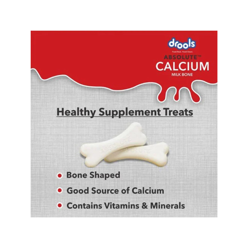 Drools Absolute Calcium Milk Bone for All Life Stages Pouch, 190G,Dogs
