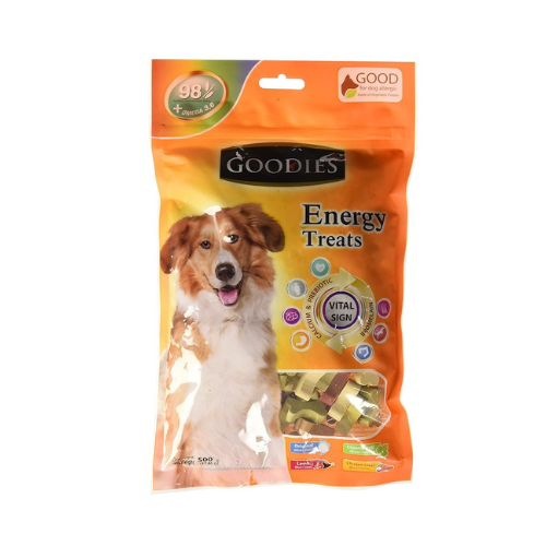 Goodies Energy Treats Bone Shaped For Adult Dogs, Lamb Flavour, 500 G