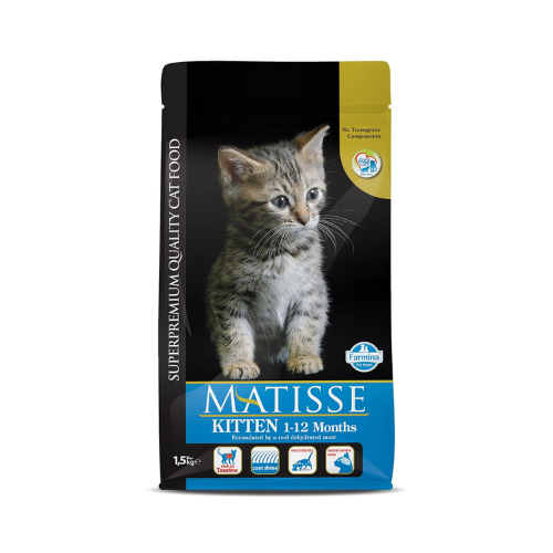 Farmina Matisse Kitten Food | Complete & Balanced Nutrition | for Kittens (1-12 Months) | Supports Healthy Growth & Brain Development | 1.5kg