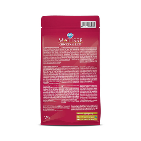 Farmina Matisse Chicken & Rice Cat Food | Complete & Balanced Nutrition | for Adult Cats | Highly Digestible| 1.5kg