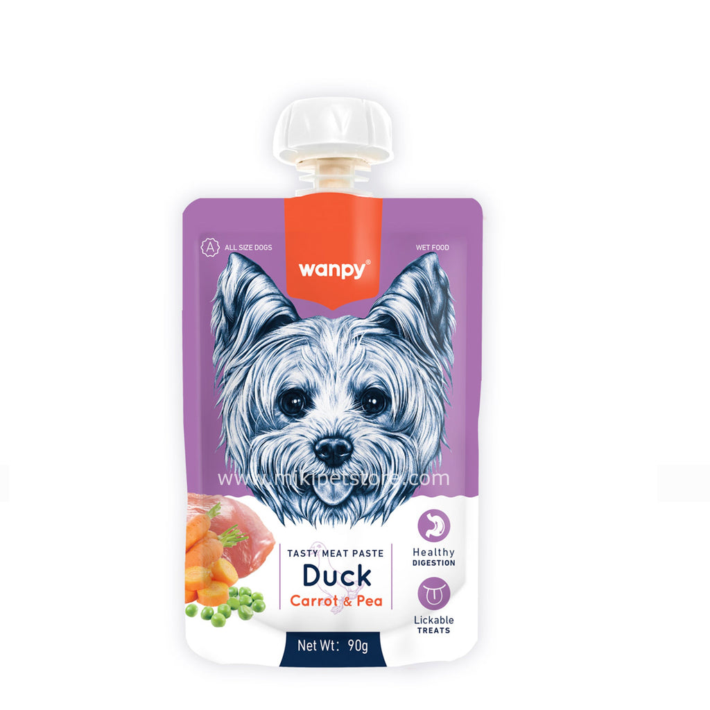 Wanpy Wet Dog Food - Duck, Carrot & Peas