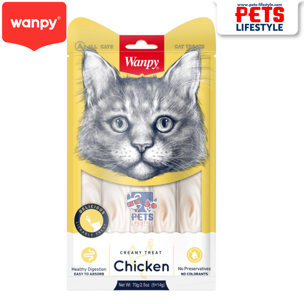 Wanpy Creamy Treat (25 Tubes) - Chicken