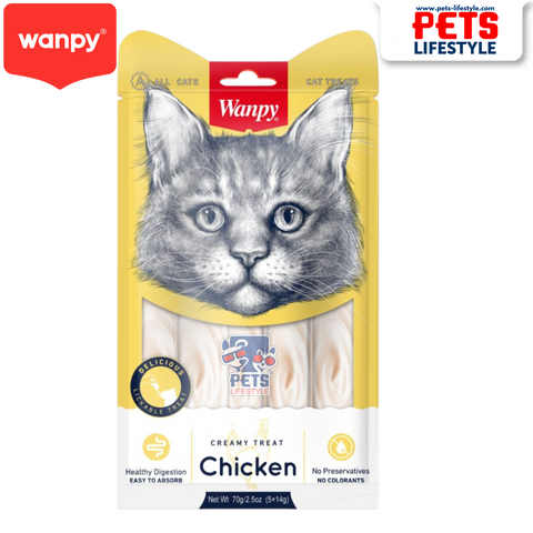 Wanpy Creamy Treat (25 Tubes) - Chicken