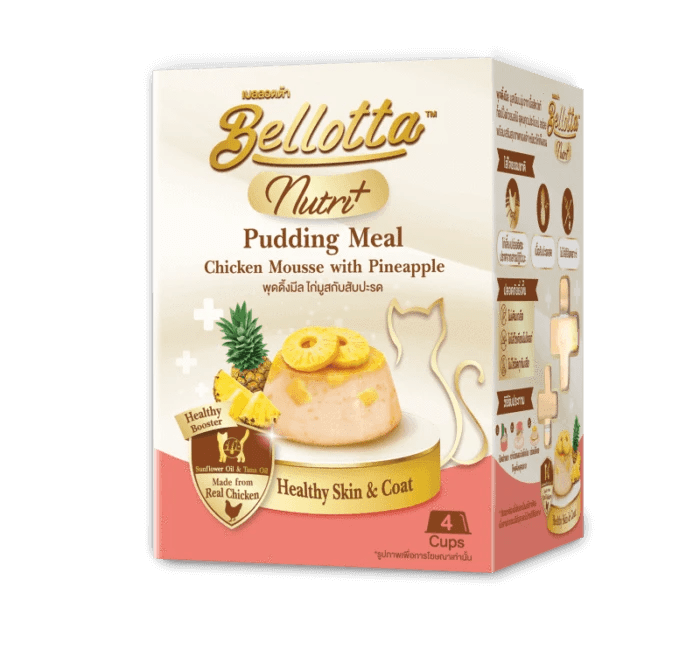 Bellotta Pudding Meal Chicken Mousse with Pineapple